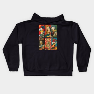 Medjed Studios Japanese Menko めんこ, 面子 DUCK trading card Kids Hoodie